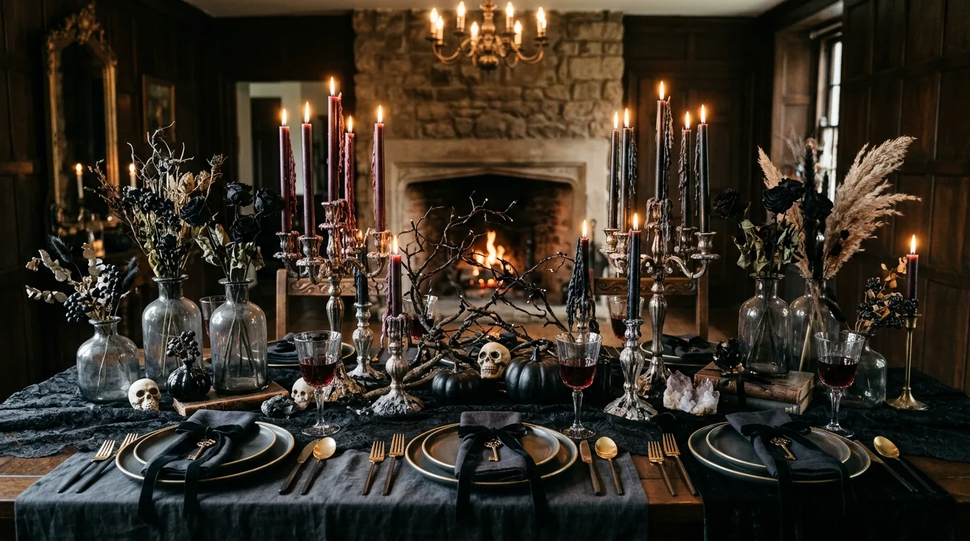 Bring pumpkins into the table with more style inspiration for a Halloween dining table.